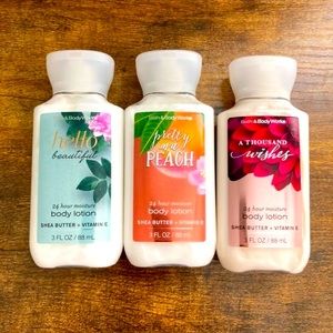 Bath & Body Works Travel Sized Lotion